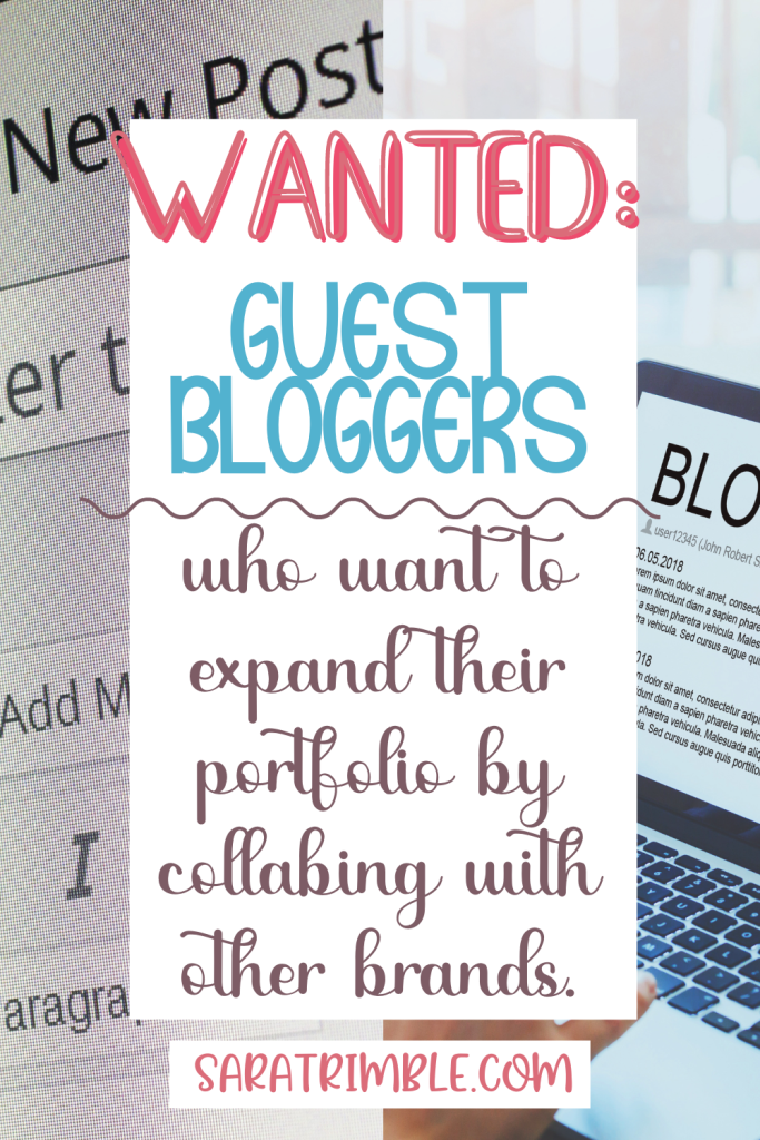 Wanted Guest Bloggers needed graphic promotion